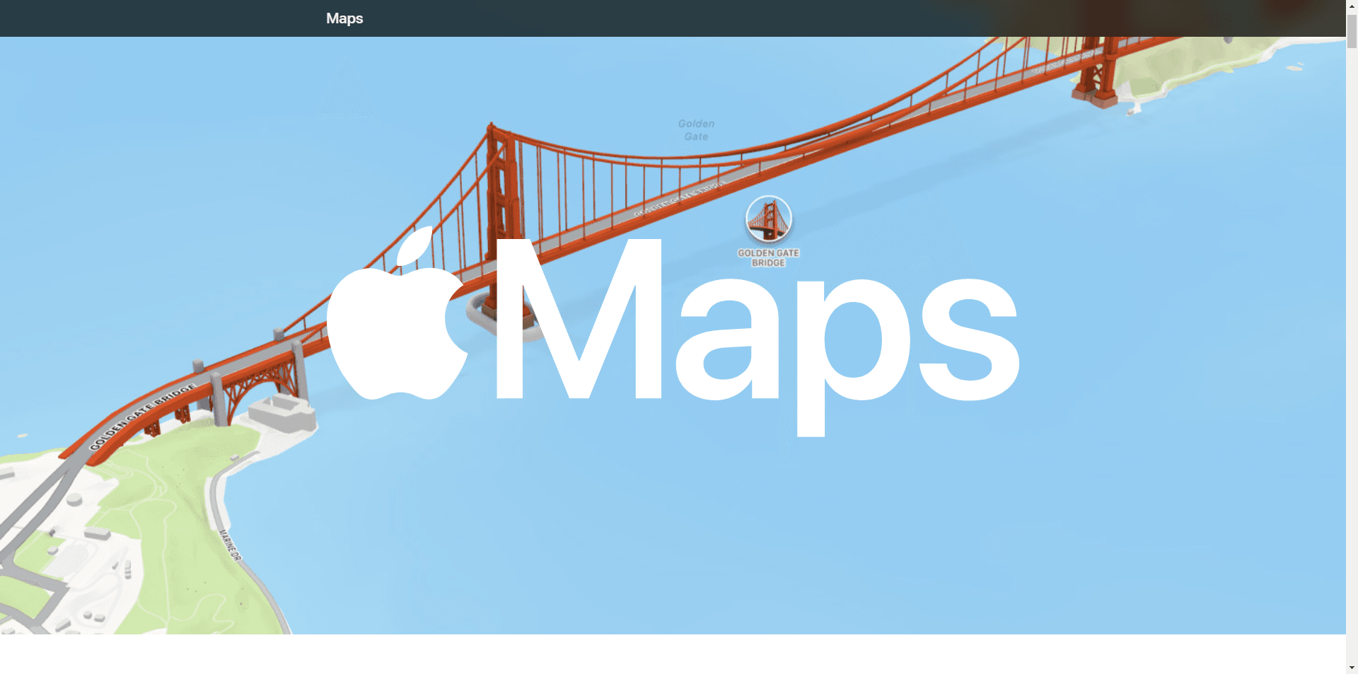 Sample Apple Maps