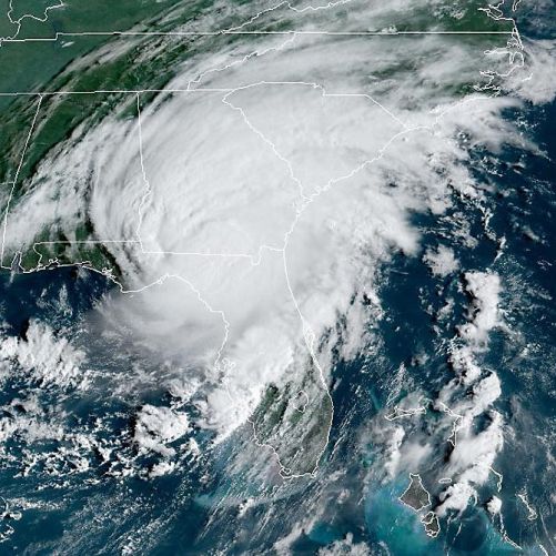 Low Resolution satellite image resolution example NOAA