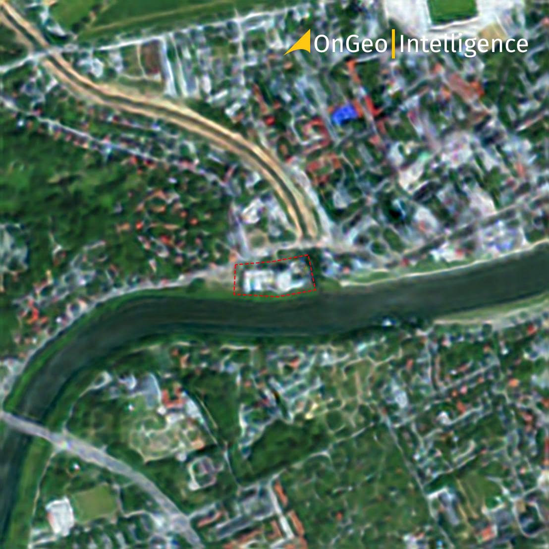 Przykładowe zdjęcie satelitarne o rozdzielczości 10 m (wyostrzone do 2,5 metra)
