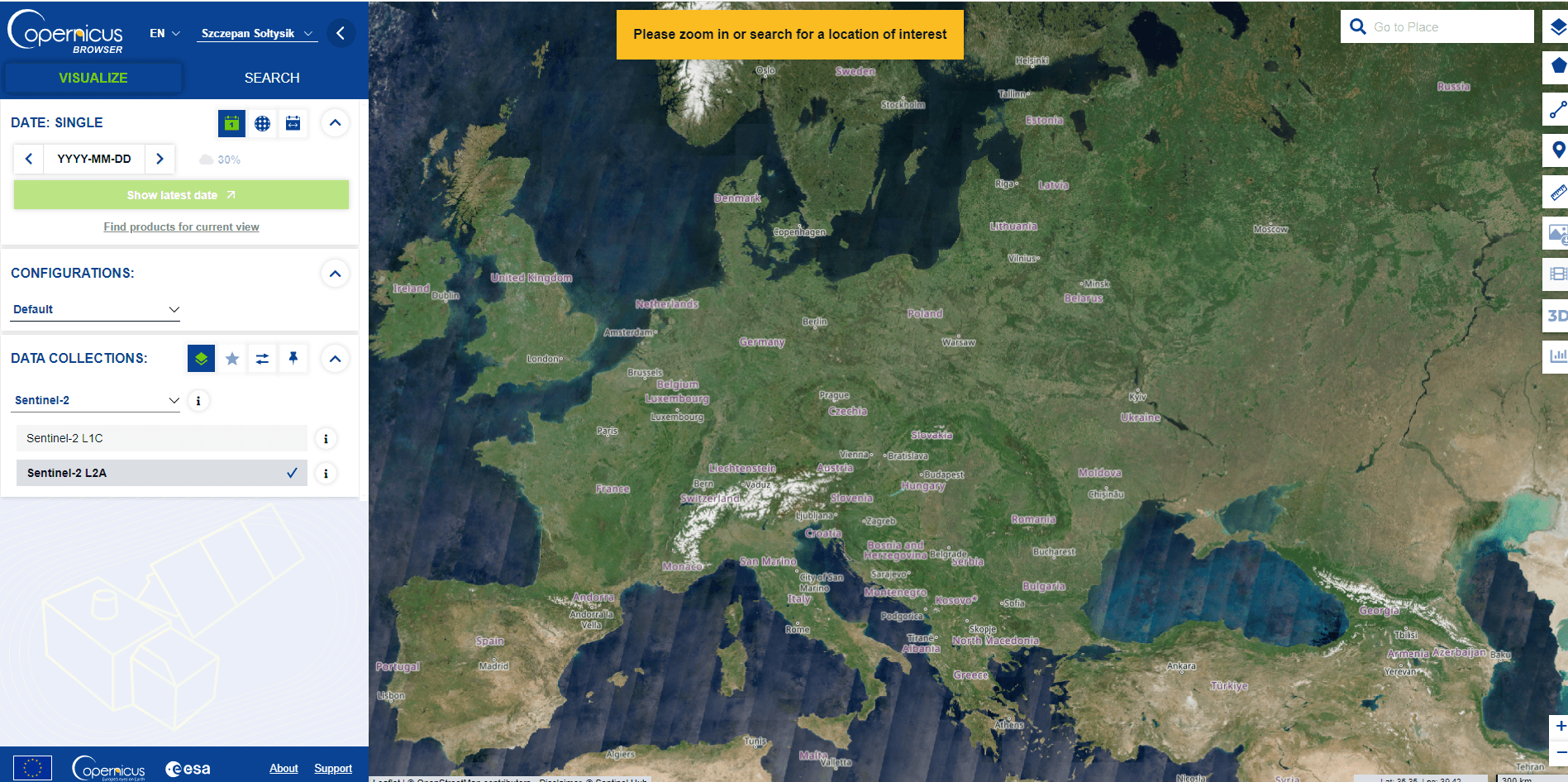 Copernicus Open Acces Hub